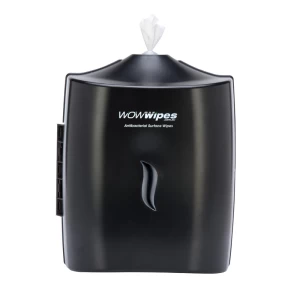 Antibacterial Wipes Dispenser – Wall Mounted Silicone Nozzle Dispenser: Black