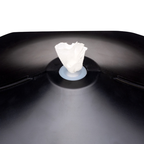 Antibacterial Wipes Dispenser – Wall Mounted Silicone Nozzle Dispenser: Black - Image 2