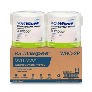 WOW WIPES "Bamboo"  2 x 800 Bamboo Wipes: use WIPES20 for 20% off